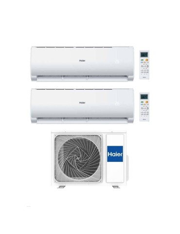 Haier Climatizzatore Dual Split GEOS PLUS 9+9 con 2U40MEFFRA Wi-Fi Inverter Classe A++