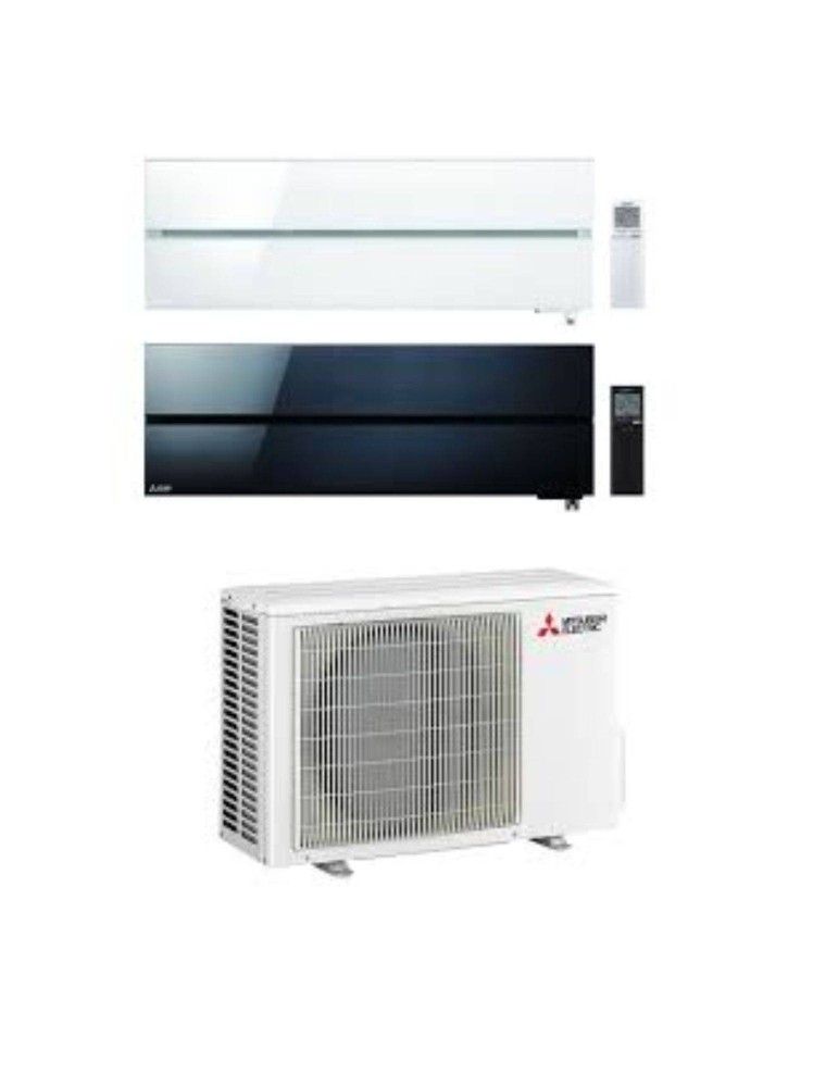 Mitsubishi Climatizzatore Dual Split Kirigamine MSZ-LN Nero+Bianco 12+12 con MXZ-2F53VF Inverter R-32 Wi-Fi Classe A++