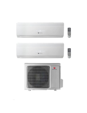 Hermann Saunier Duval Climatizzatore Dual Split Vivair Uni Comfort 9+9 BTU con 19-040 MC2NO R-32 Classe A++