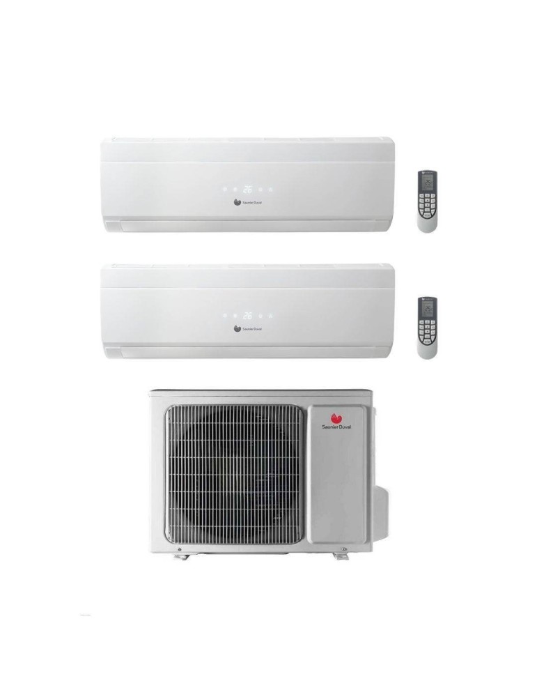 Hermann Saunier Duval Climatizzatore Dual Split Vivair Uni Comfort 9+9 BTU con 19-050 MC2NO R-32 Classe A++