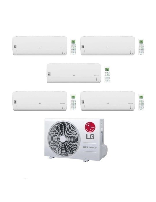 LG Climatizzatore PentaSplit Libero Smart 7+7+7+9+12 con MU5R30.U42 Inverter R-32 Wi-Fi Classe A++