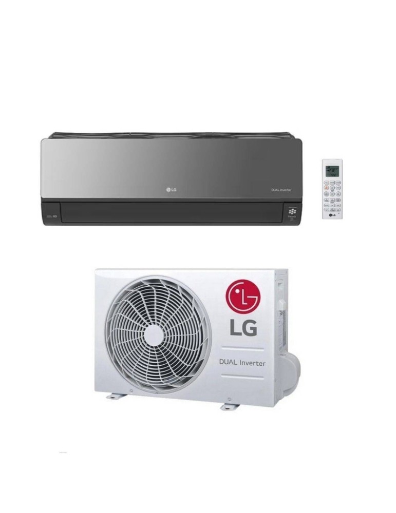 LG Climatizzatore Monosplit Artcool 9000 btu AC09BK.NSJ Mirror UV Nano Inverter R-32 Wi-Fi Classe A++
