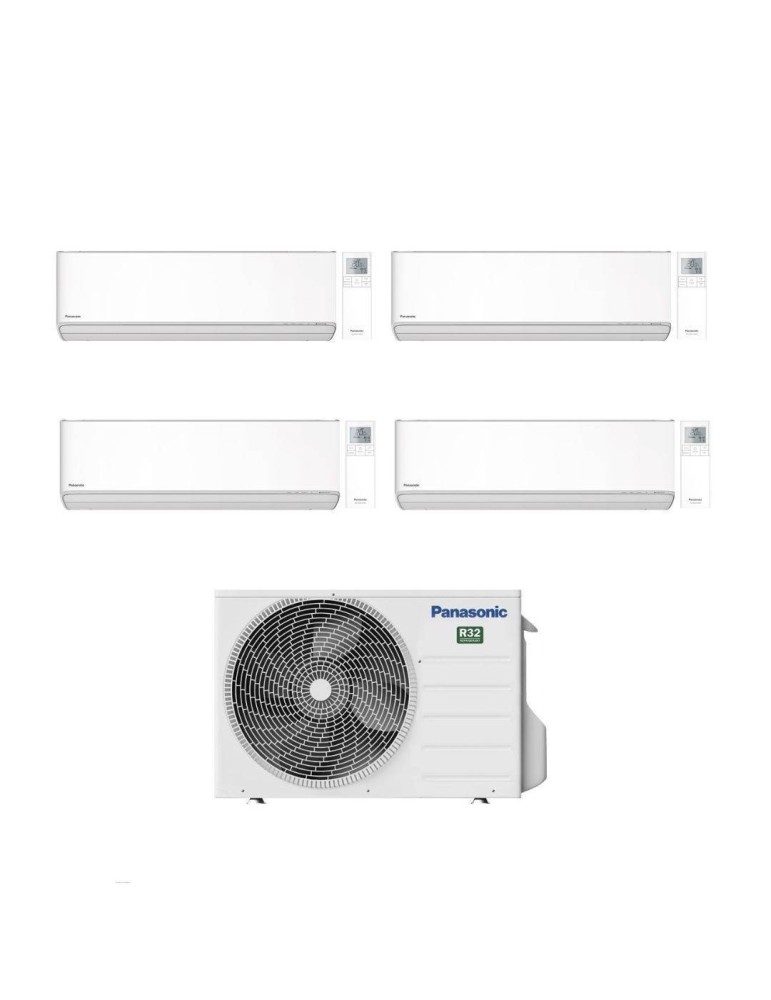 Panasonic Climatizzatore Quadri Split Etherea White 9+9+9+9 CU-5Z90TBE Inverter R-32 Wi-Fi Classe A++
