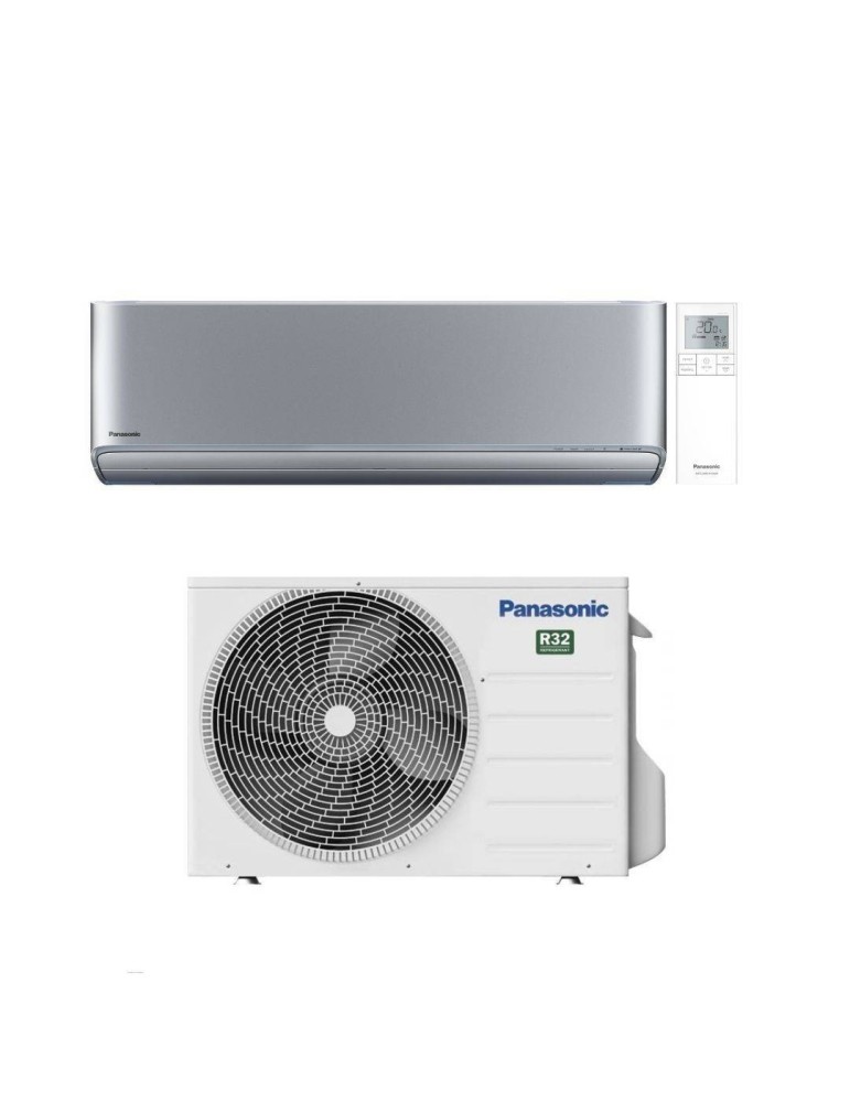 Panasonic Climatizzatore Monosplit Etherea Silver 18000 Btu CS-XZ50ZKEW Colore Argento Inverter R-32 Wi-Fi Classe A+++