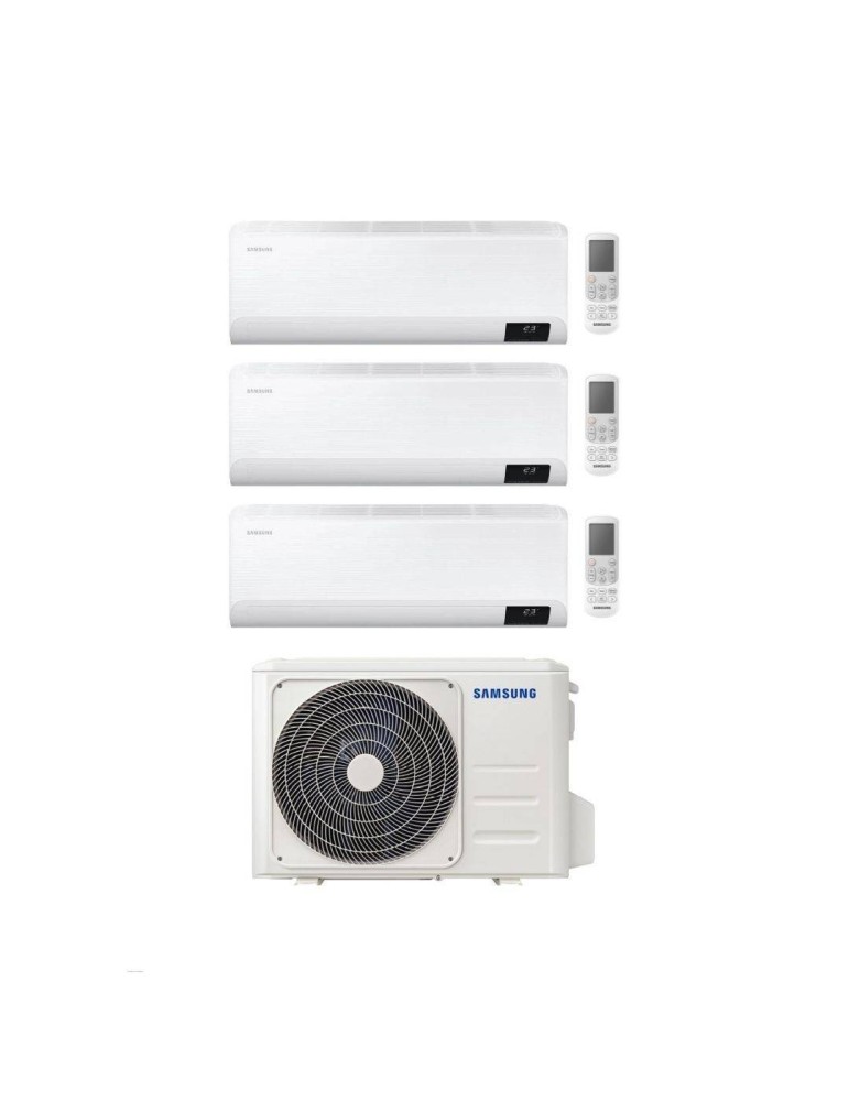 Samsung Climatizzatore Trial Split Cebu 12+12+12 con AJ068TXJ3KG/EU Inverter Wi-Fi Classe A++