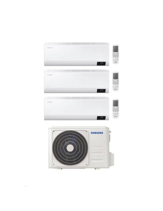 Samsung Climatizzatore Trial Split Cebu 12+12+12 con AJ068TXJ3KG/EU Inverter Wi-Fi Classe A++