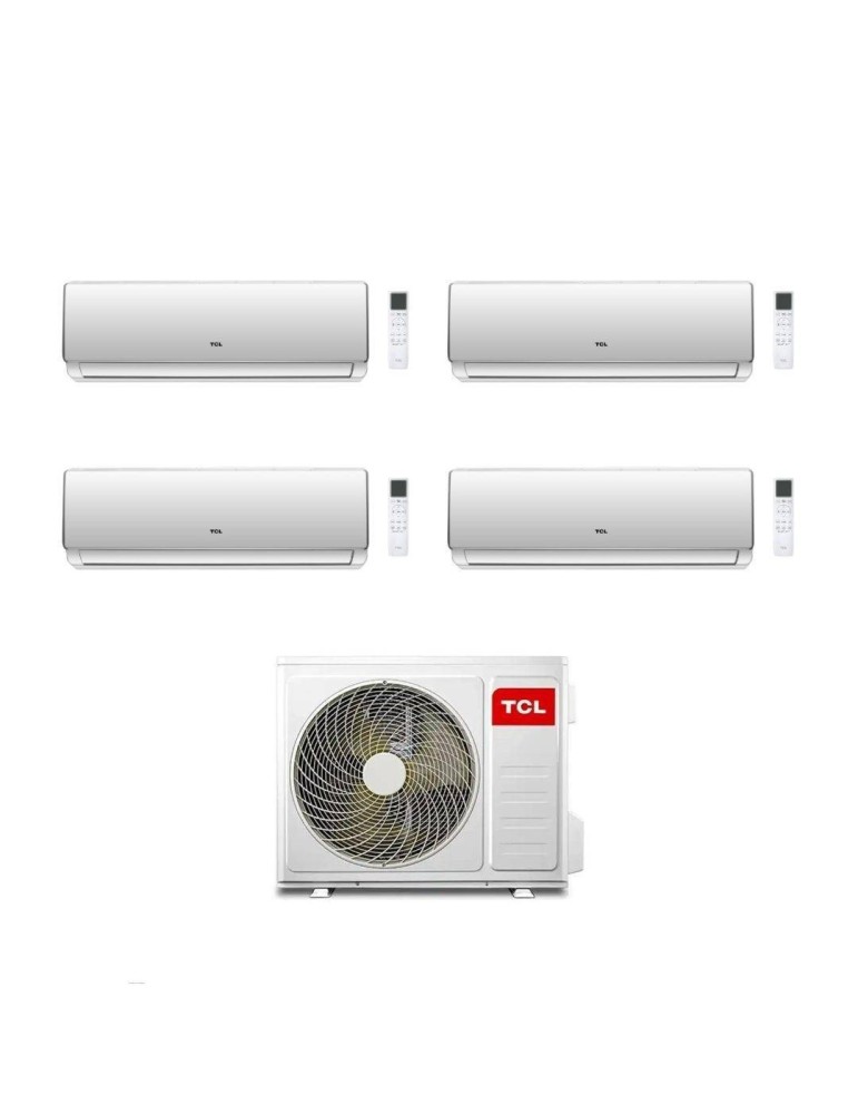TCL Climatizzatore Inverter Quadri Split Elite F2 serie SN F2S0 12+12+12+12 con MT4250 Wi-Fi R-32 Classe A++
