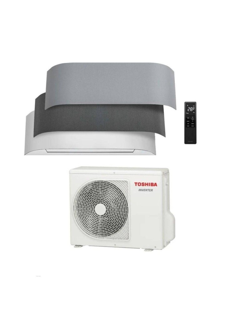 Toshiba Climatizzatore Haori Bianco 16000 con Rivestimenti in Tessuto Inclusi Inverter R-32 Wi-Fi Classe A+++