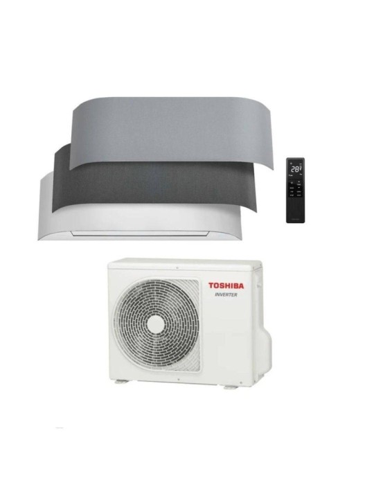Toshiba Climatizzatore Haori Bianco 16000 con Rivestimenti in Tessuto Inclusi Inverter R-32 Wi-Fi Classe A+++