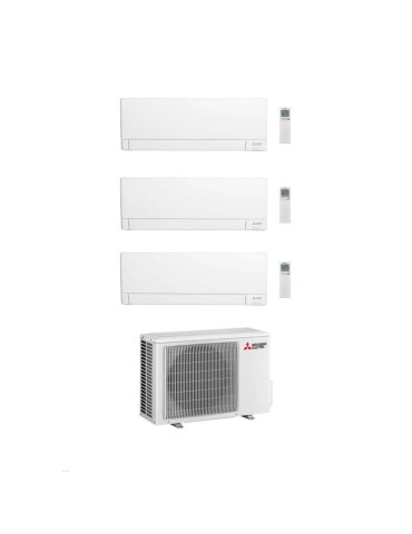 Mitsubishi Climatizzatore Trial Split Linea Plus MSZ-AY VGK 9+12+18 con MXZ-3F68VF Inverter R-32 Wi-Fi Classe A++