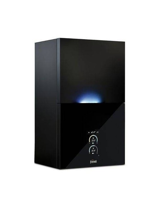 Ferroli Caldaia a Condensazione Bluehelix Sublime 34c Wi-Fi Metano o Gpl con Kit Scarico Fumi