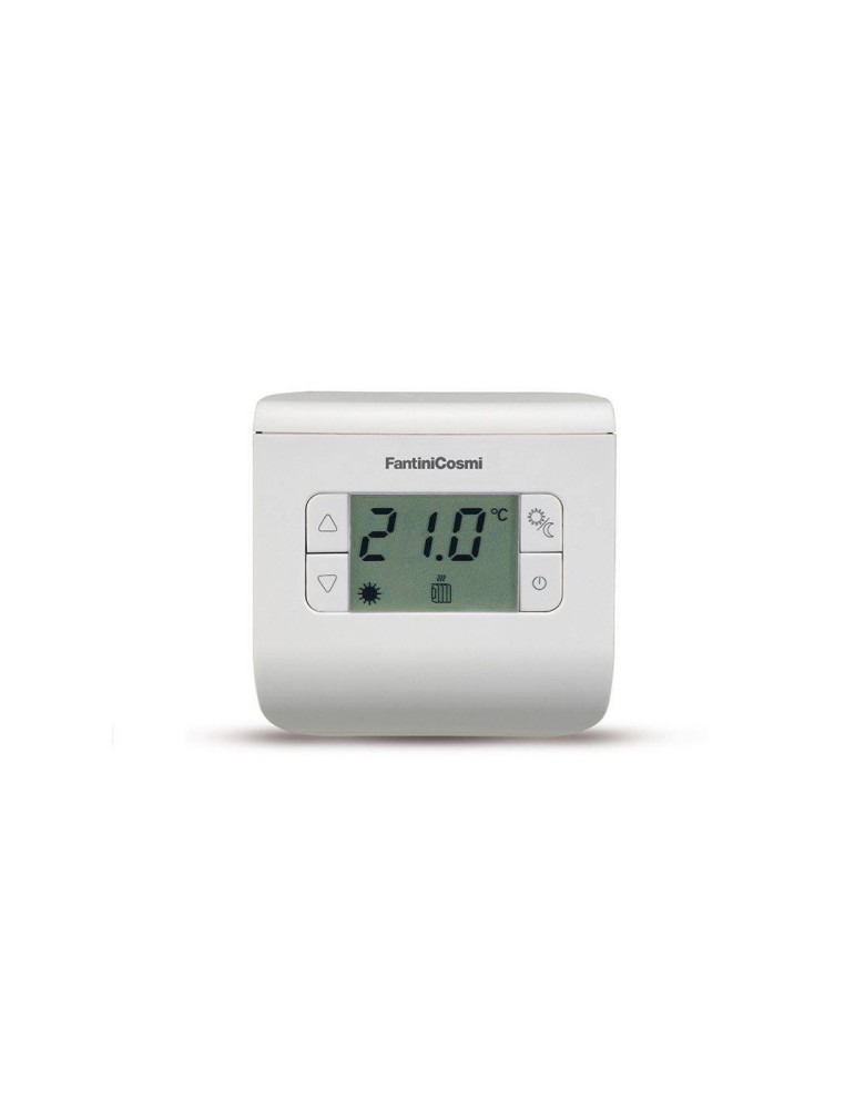 Fantini Cosmi Termostato Ambiente Digitale 3 Temperature CH110 Bianco