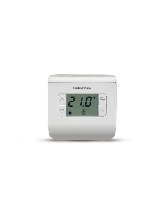 Fantini Cosmi Termostato Ambiente Digitale 3 Temperature CH110 Bianco
