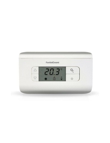 Fantini Cosmi Termostato Ambiente Digitale 3 Temperature CH115 Bianco
