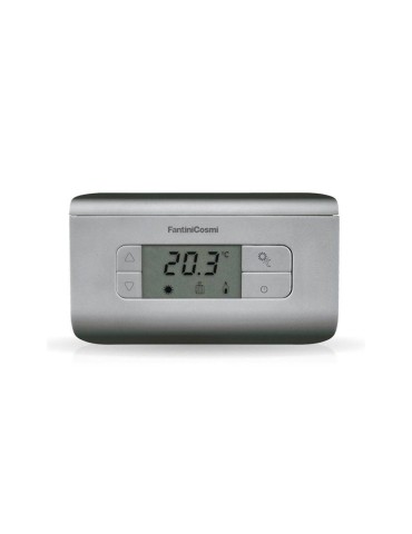 Fantini Cosmi Termostato Ambiente Digitale 3 Temperature CH116 Silver
