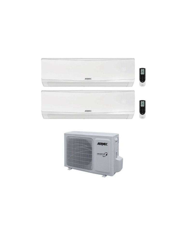 Aermec Climatizzatore Condizionatore Dual Split SPG 9+9 con MPG520 R-32 Inverter Wi-Fi Optional Classe A++