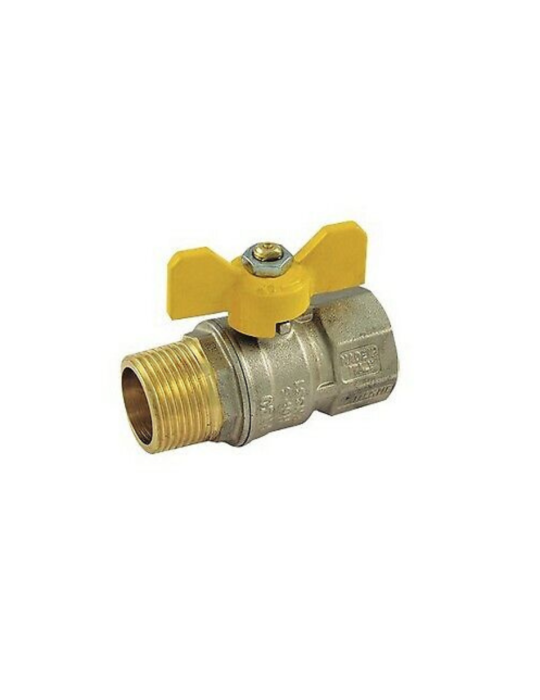 Valvola a Sfera M\F 1\2 - 3\4 - 1" Pollice Farfalla Per Gas