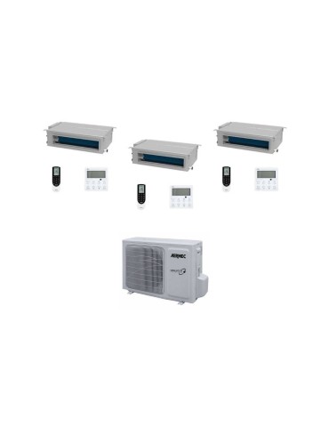 Aermec Climatizzatore Condizionatore Trial Split Canalizzato MPG/D 9+12+18 con MPG840 R-32 Inverter Comando Incluso Classe A++