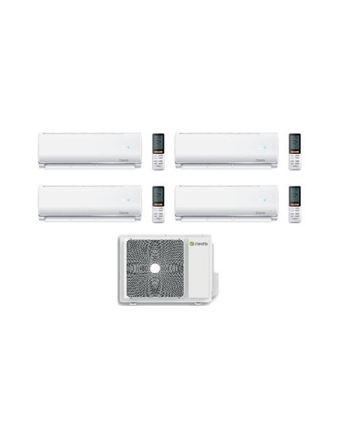 Beretta Climatizzatore Quadri split Breva E 9+9+12+12 con EX24000-4 R-32 Inverter Wi-Fi Optional Classe A++