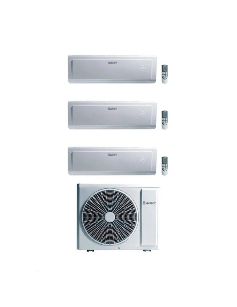Vaillant Climatizzatore Trialsplit Climavair Plus VAI 8 7+7+18 con VAF8-080W4NO Inverter R-32 Wi-Fi Optional Classe A++