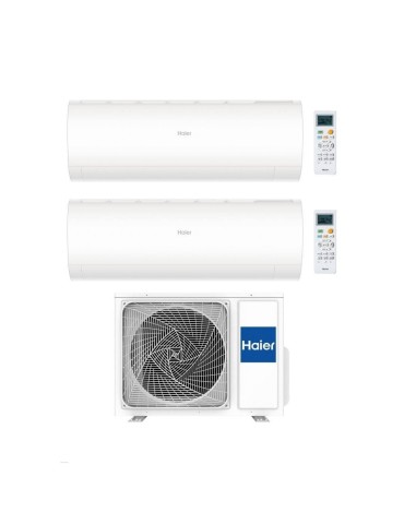 Haier Climatizzatore Dualsplit Pearl 7+18 con 2U50S2SM1FA-3 Inverter R-32 Wi-Fi Classe A++/A+
