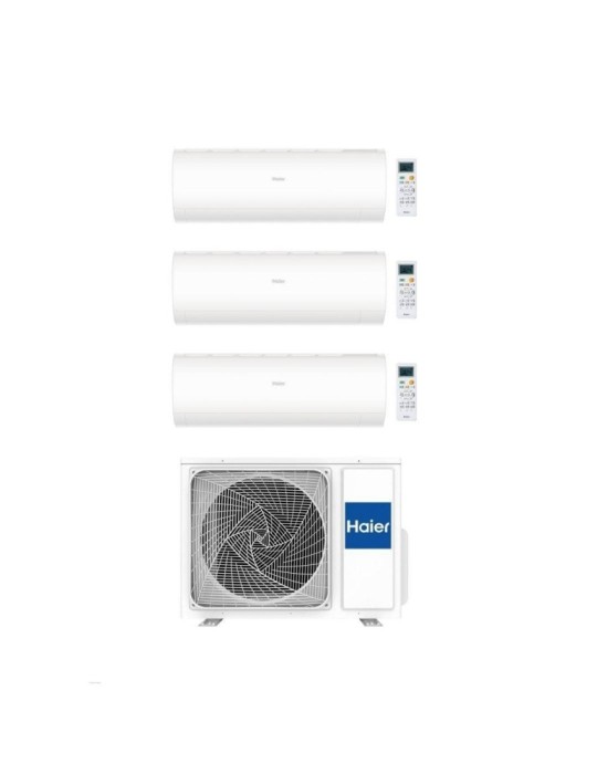 Haier Climatizzatore Trialsplit Pearl 9+12+18 con 4U75S2SR5FA Inverter R-32 Wi-Fi Classe A++/A+