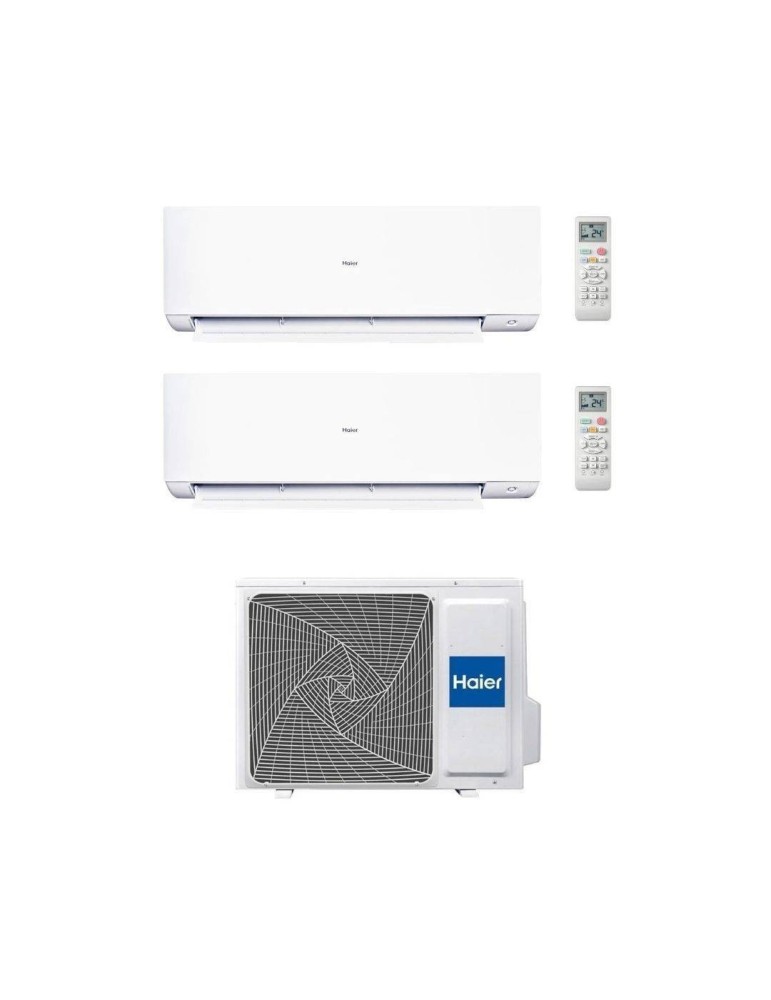 Haier Climatizzatore Dual Split Revive 9+9 con 2U50MEEFRA Inverter R-32 Wi-Fi Classe A++/A+