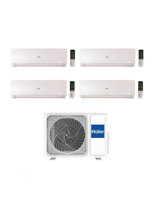 Haier Climatizzatore Quadri Split Flexis Plus White 7+7+12+18 Con 4U75S2SR5FA Inverter Wi-Fi Classe A++