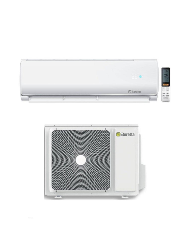 Beretta Climatizzatore Condizionatore Monosplit Breva 24000 BTU R-32 Inverter Wi-Fi Optional Classe A++