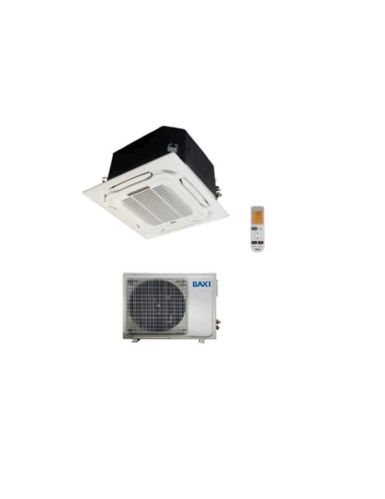 Baxi Climatizzatore Condizionatore Monosplit a Cassetta RZGBK 36000 btu 90x90 Inverter R-32 Wi-Fi Optional Classe A++/A+