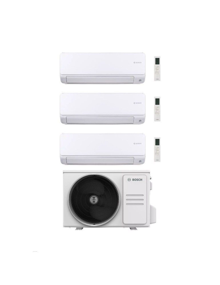 Bosch Climatizzatore Trial Split Climate 6000i 9+9+9 con 5000M 62/3 E Inverter R 32 Wi-Fi Optional Classe A++