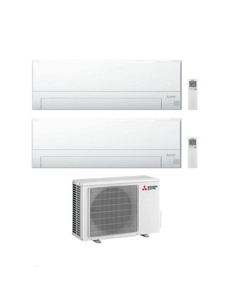 Mitsubishi Climatizzatore Dual Split MSZ-BT VGK 18+18 con MXZ-3F54VF Inverter R-32 Wi-Fi Classe A++