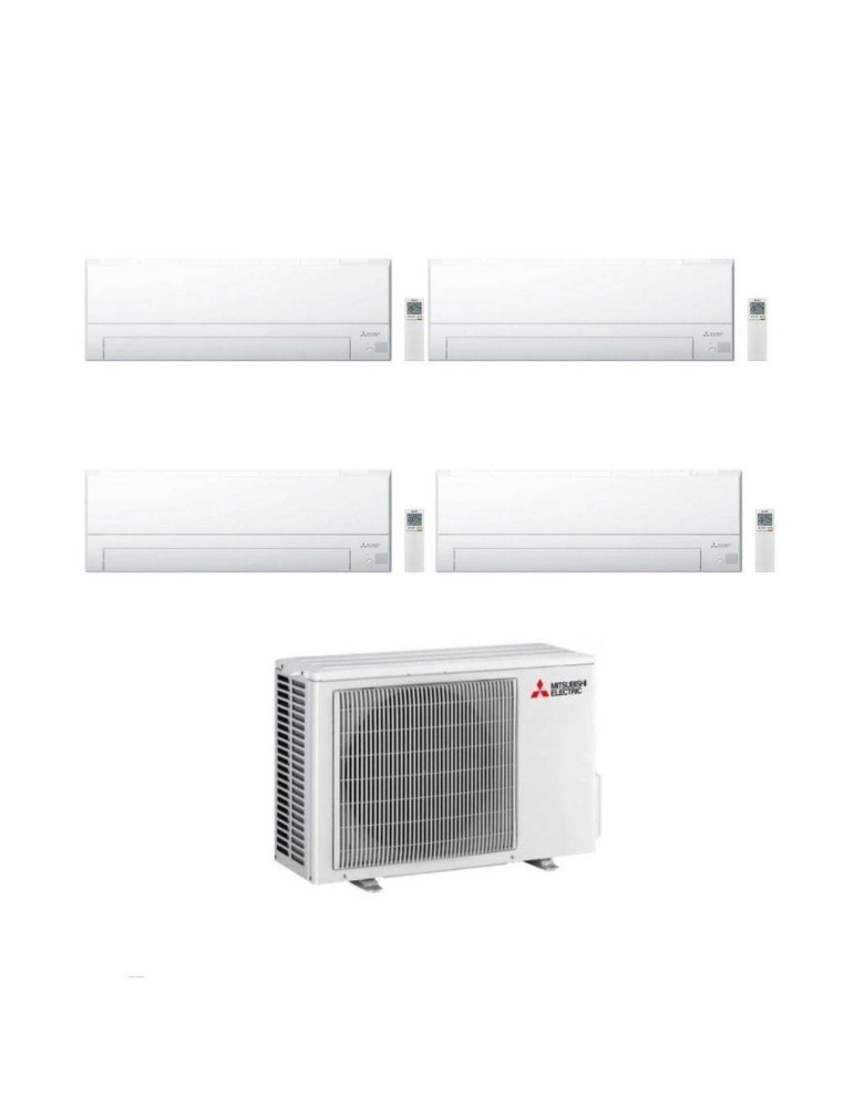 Mitsubishi Climatizzatore Quadri Split MSZ-BT VGK 9+9+9+18 con MXZ-4F80VF Inverter R-32 Wi-Fi Classe A++