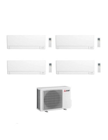 Mitsubishi Climatizzatore Quadri Split Linea Plus MSZ-AY VGK 9+9+9+15 con MXZ-4F80VF Inverter R-32 Wi-Fi Classe A++
