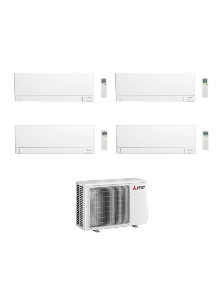 Mitsubishi Climatizzatore Quadri Split Linea Plus MSZ-AY VGK 12+12+12+12 con MXZ-4F80VF Inverter R-32 Wi-Fi Classe A++