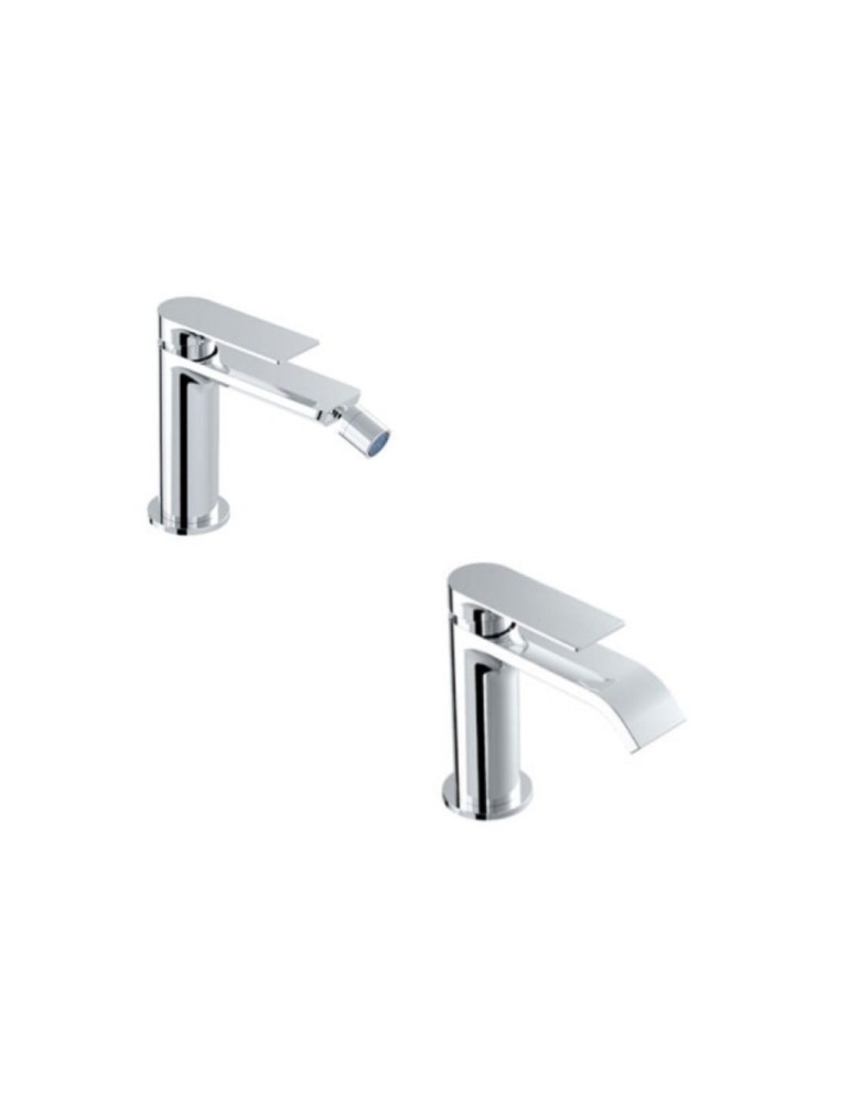 Eurorama Kit Miscelatore Lavabo + Bidet Serie CHARMA 148359 + 148359  con scarico 1"1/4 CLICK CLACK