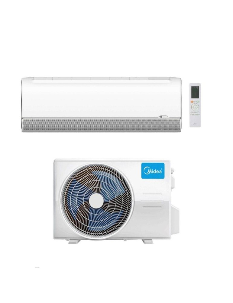 Midea Climatizzatore Monosplit BreezeleSS+ 12000 btu MSFAAU-12HRFN8B Wi-Fi Inverter R-32 Classe A+++