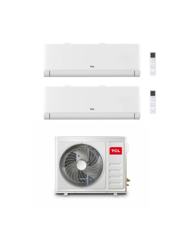 TCL Climatizzatore Dual split Inverter BreezeIN P5 serie SN 12+18 P5S0 con MT2730 Wi-Fi R-32 Classe A++