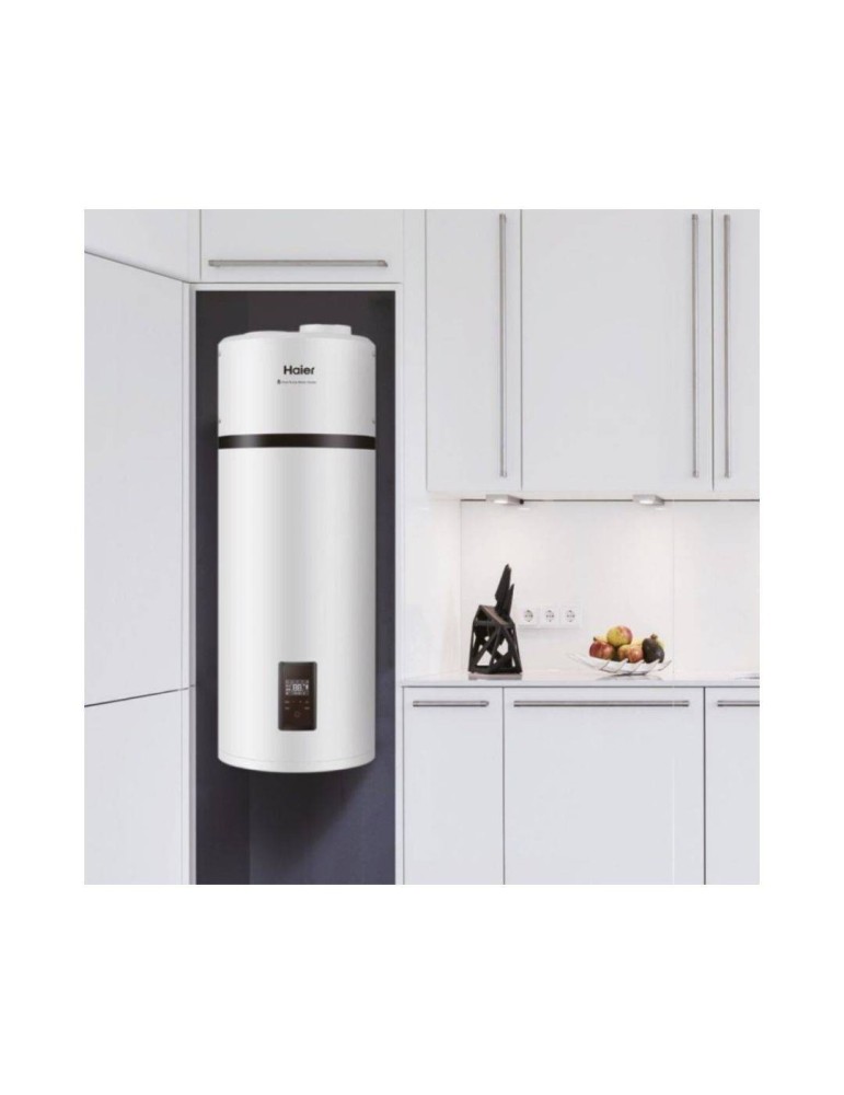 Haier scaldabagno a Pompa di Calore 80 Litri HP80M5, efficienza energetica e risparmio per acqua calda sempre disponibile.