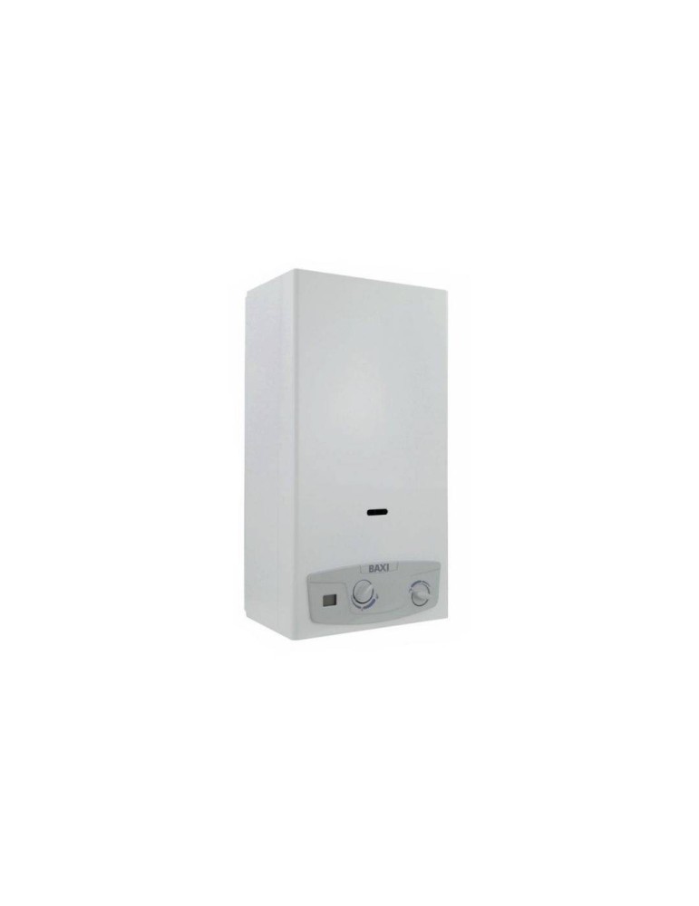 Baxi Scaldabagno a Gas a Camera Aperta Acquaprojet Blue 14i GPL 14 Litri Lo NOx