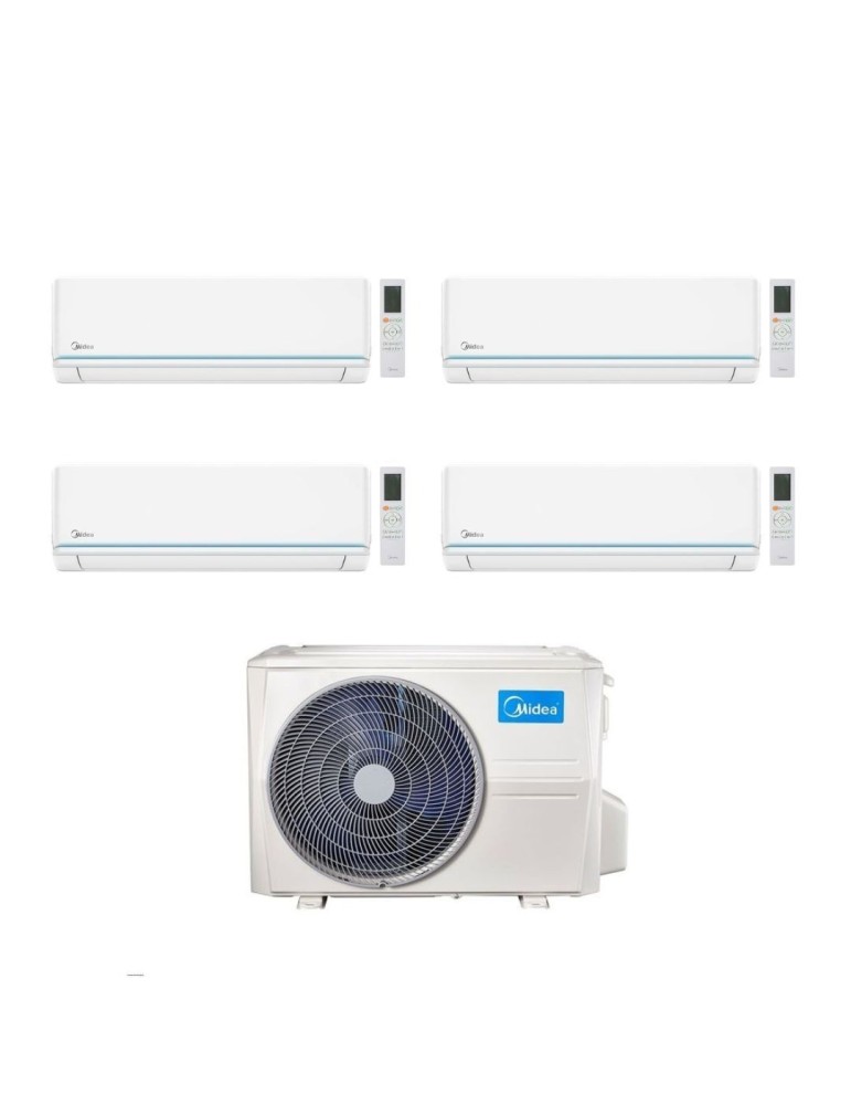 Midea Climatizzatore Quadri Split serie Evolution 9+12+12+24 con M5OE-42HFN8-Q Inverter R 32 Wi-Fi Classe A++