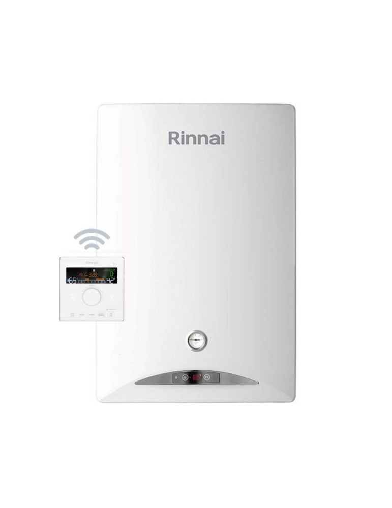 Rinnai Caldaia a Condensazione Zen 24 kW Metano WI-FI low NOx con Kit Scarico Fumi