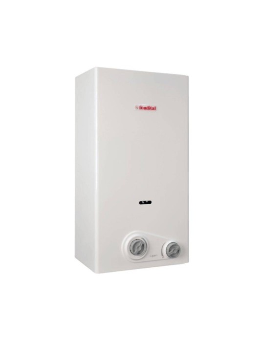 Fondital Scaldabagno a Gas a Camera Aperta Lipari Pro TN 11 Litri Metano Low NOx Classe A