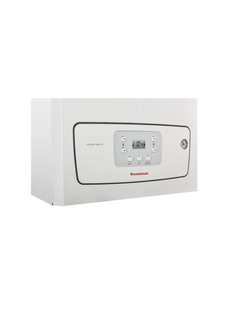 Immergas Caldaia a Condensazione Victrix Tera V2 24 kW GPL Completa Di Kit Per Scarico Fumi Dettaglio Pannello