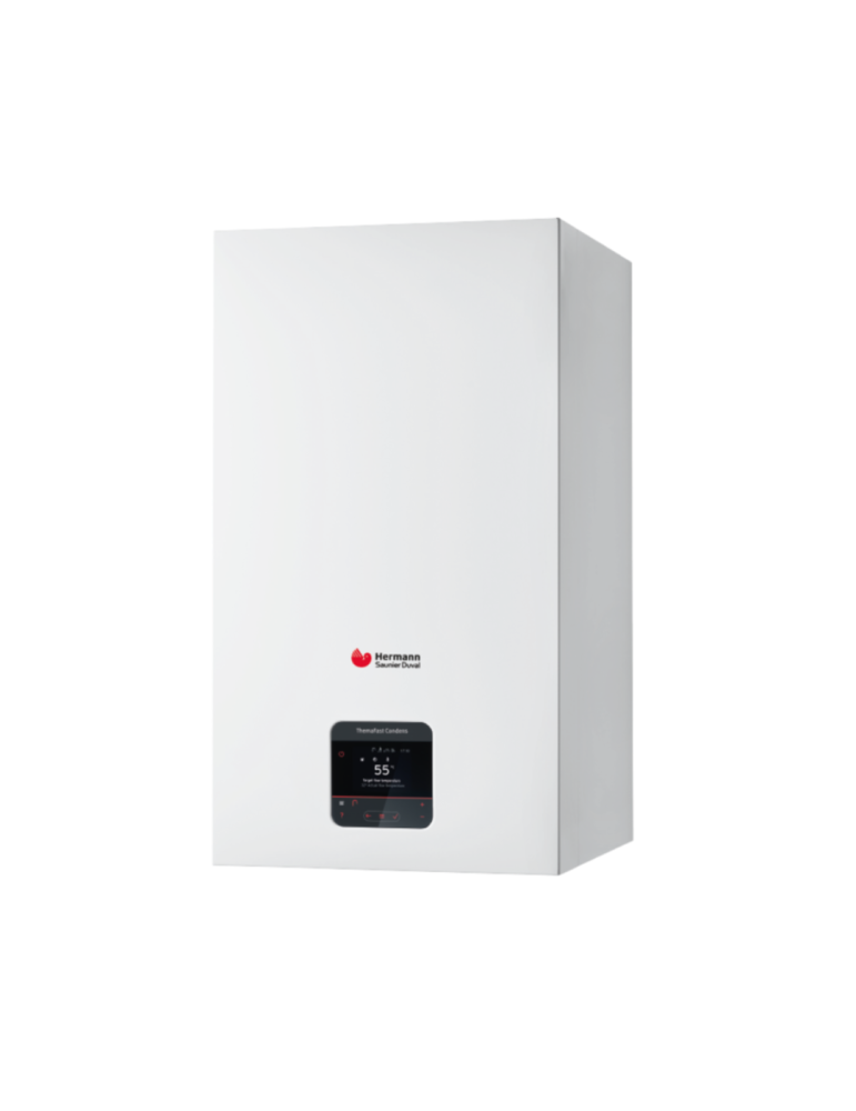 Hermann Saunier Duval Caldaia a Condensazione ThemaFast Condens 30 MA-CS/1 30 Kw Metano/Gpl con Kit Fumi Incluso tre quarti