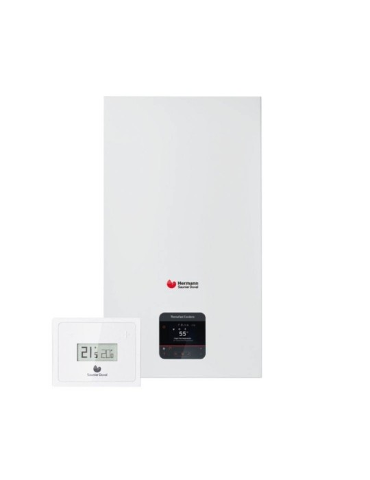 Hermann Saunier Duval Caldaia a Condensazione ThemaFast Condens 35 kW MA-CS/135 Wi-Fi Metano/Gpl con Kit Fumi Incluso