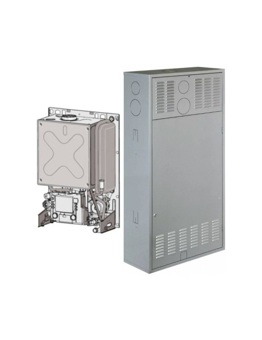 Junkers Bosch Caldaia a Condensazione Cerapur Incasso 28 kW ZWB 28-1 EI Metano/Gpl Con Kit Scarico Fumi