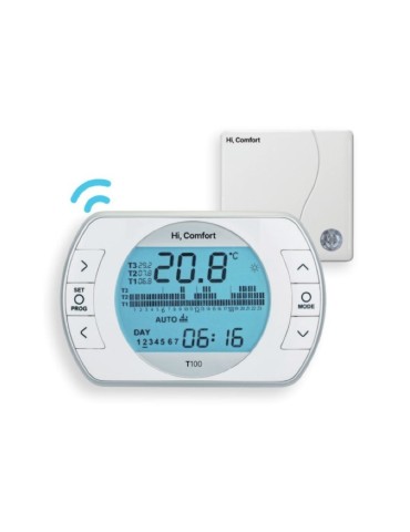 Riello Comando Remoto Cronotermostato per Caldaia Hi,comfort T100 Wi-Fi 20193354