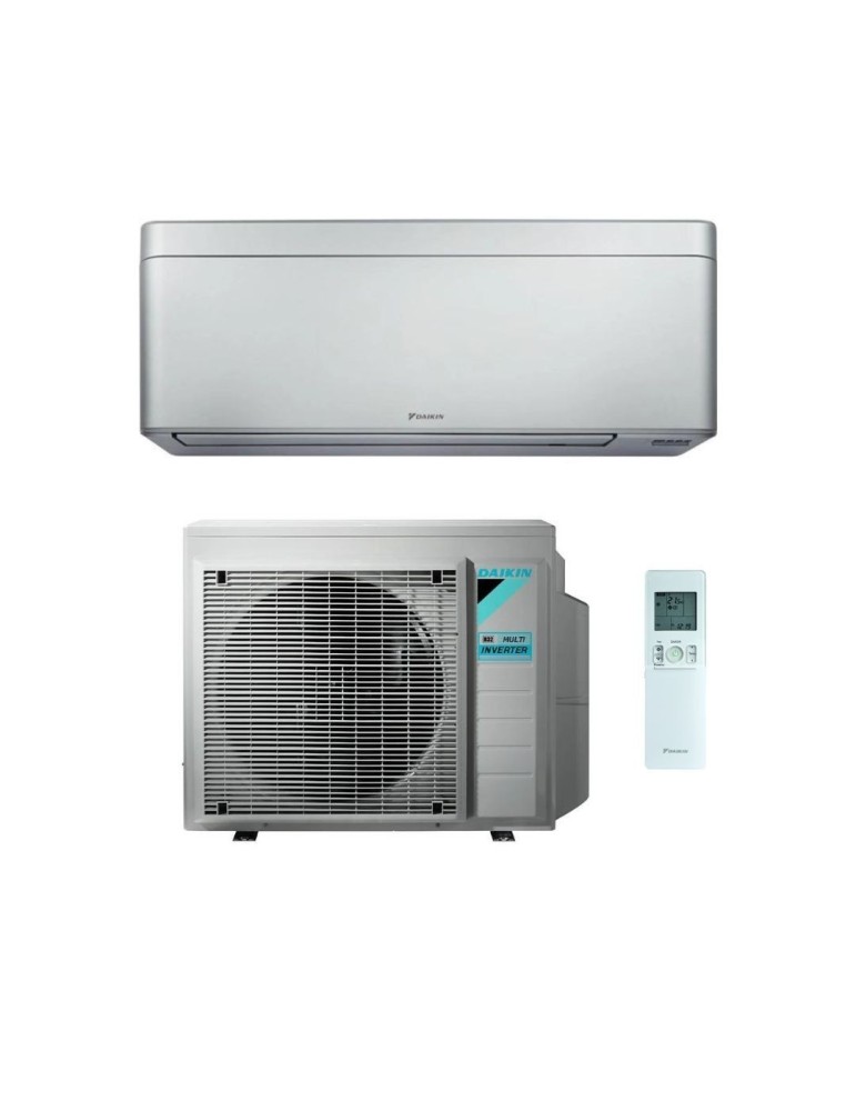 Daikin Climatizzatore Monosplit Stylish Total Silver 7000 btu FTXA20CS Inverter R-32 Wi-Fi Integrato Classe A+++
