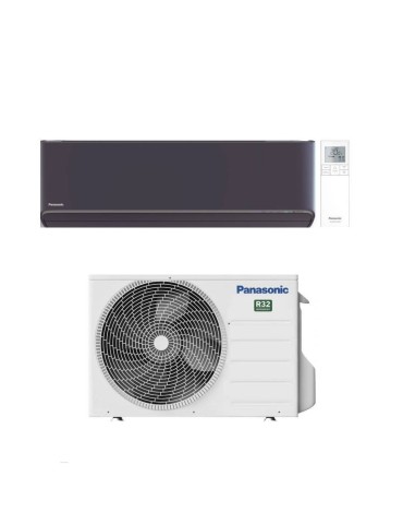 Panasonic Climatizzatore Monosplit Etherea Dark 9000 Btu CS-XZ25XKEW Colore Grigio Grafite Inverter R-32 Wi-Fi ClasseA++